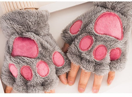 Fingerless Cat Gloves