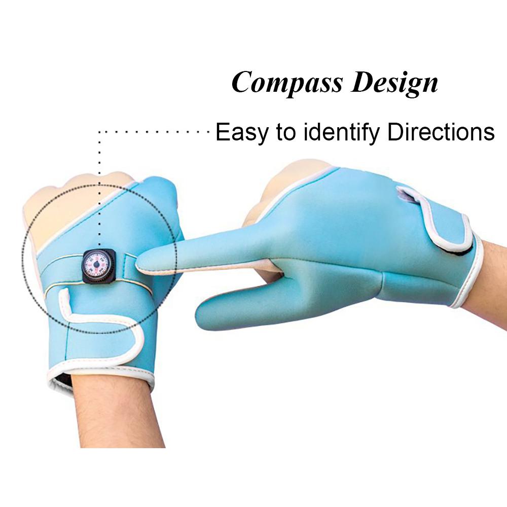 Compass Design Dive Gloves Swim Gloves