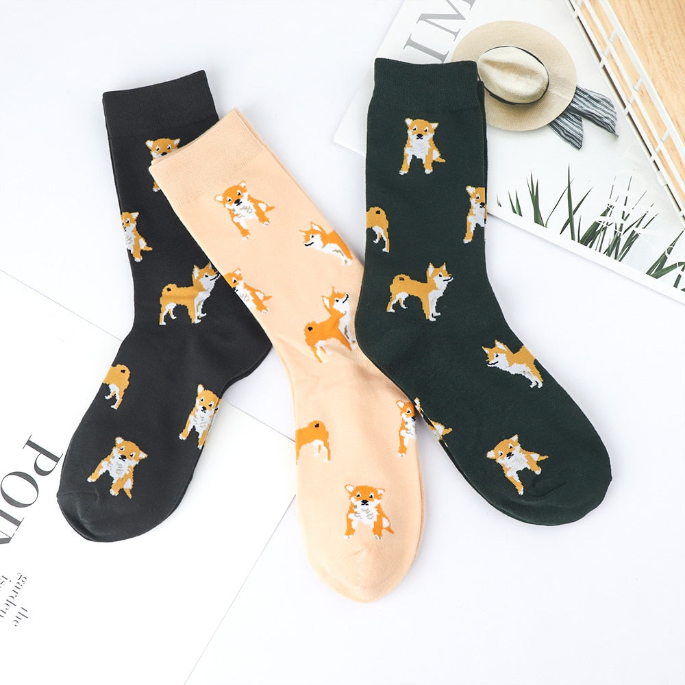 Cute Kawai Cartoon Women Combed Cotton Socks