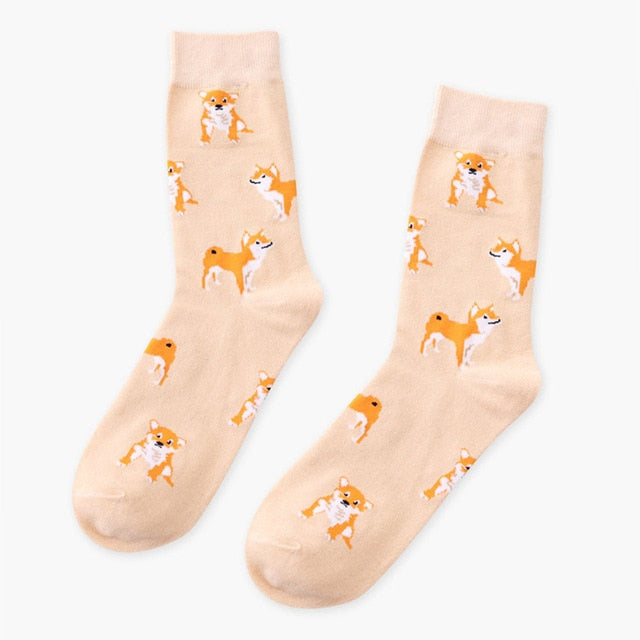 Cute Kawai Cartoon Women Combed Cotton Socks