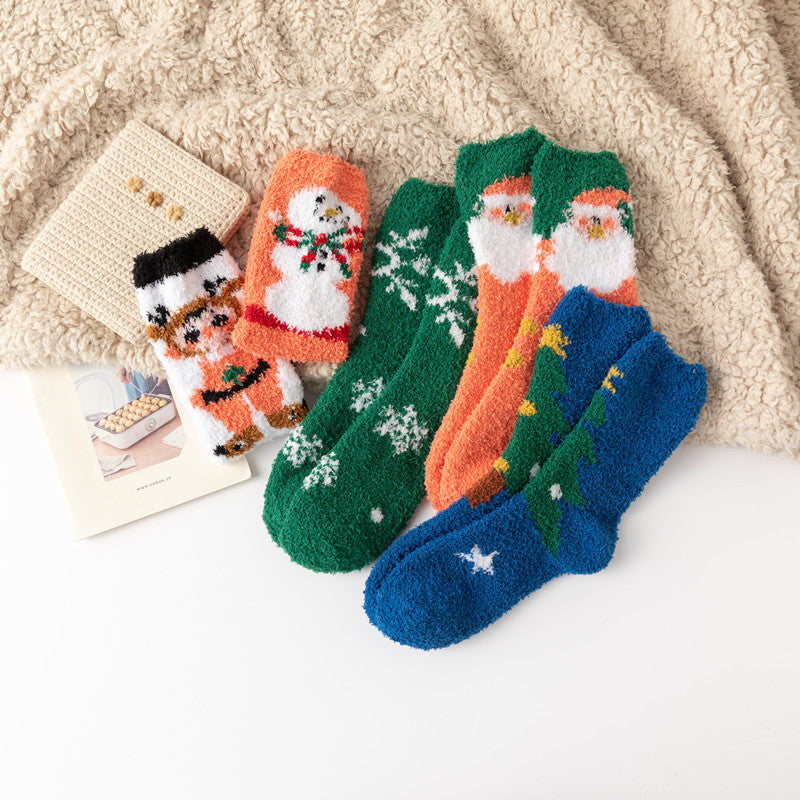 Christmas orange socks for children