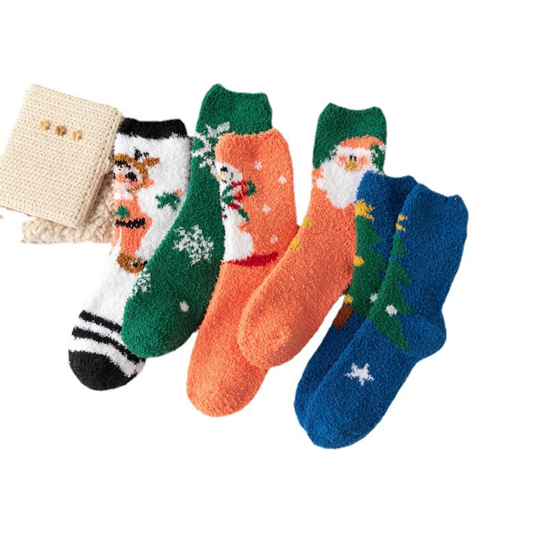 Christmas orange socks for children