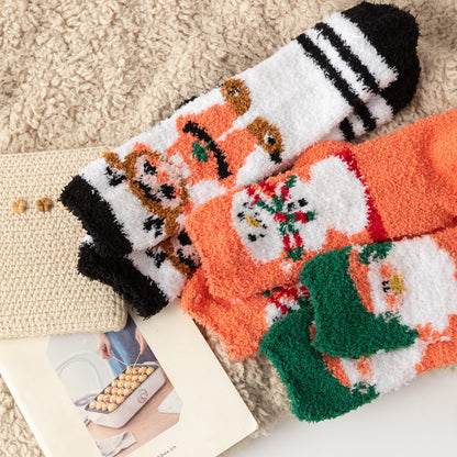 Christmas orange socks for children