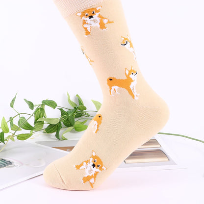 Cute Kawai Cartoon Women Combed Cotton Socks