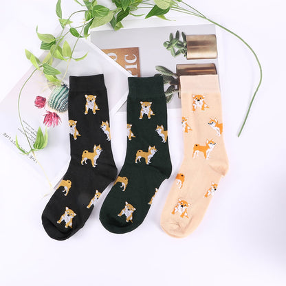 Cute Kawai Cartoon Women Combed Cotton Socks