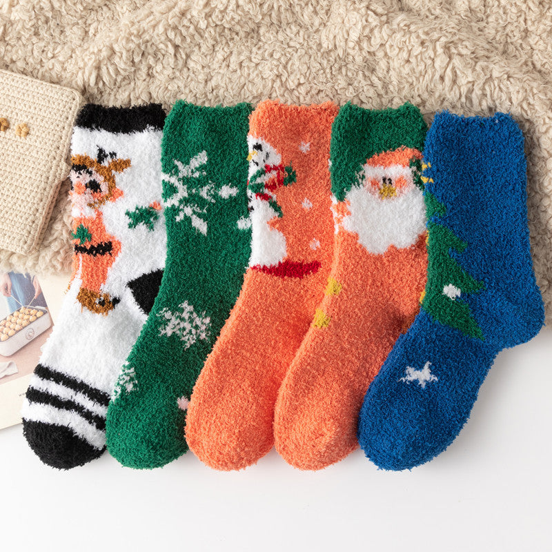 Christmas orange socks for children