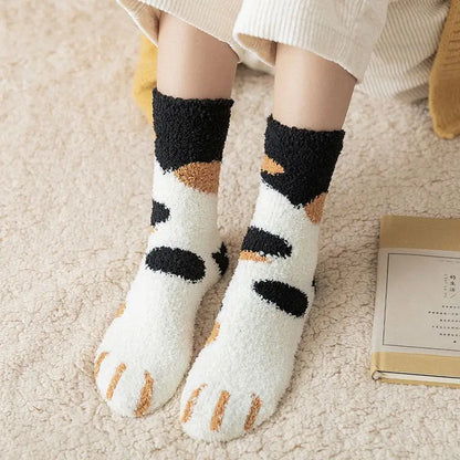 Winter Fall Socks Women Kawaii Cat